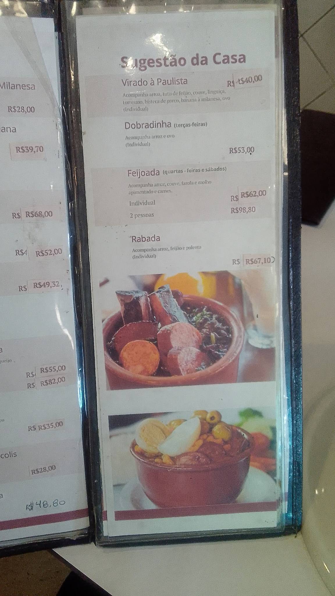 Gijo's Restaurante cardápio