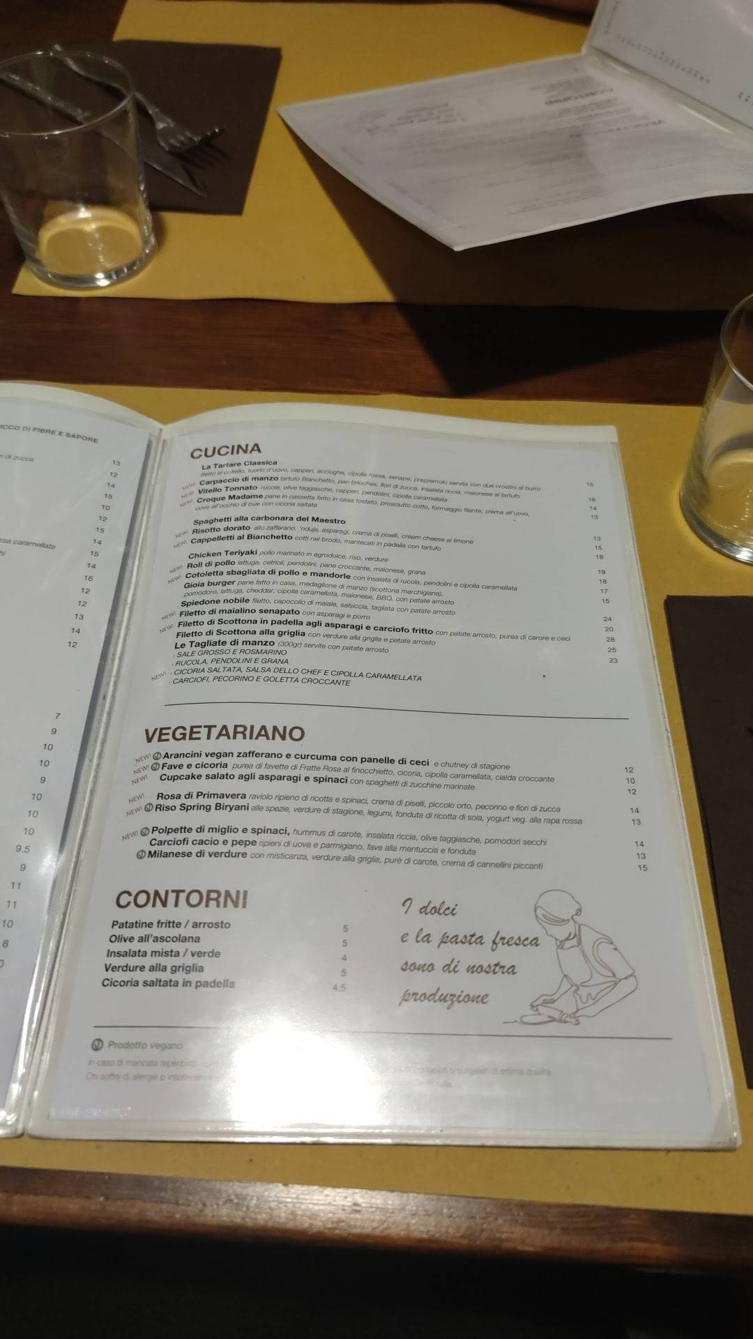 Menu di Gioia Ristorante Pizzeria 