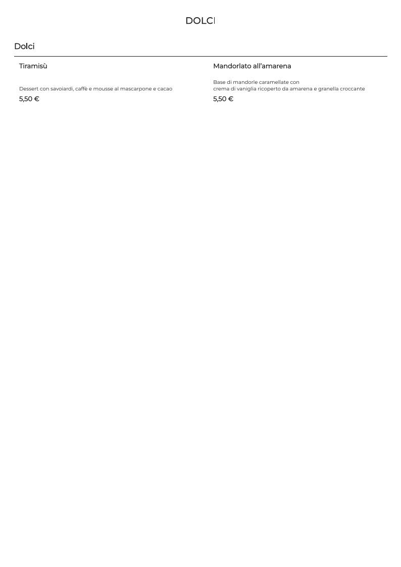 Menu di Add'è Scugnizzi 