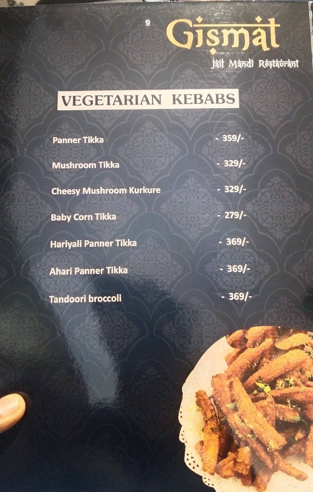 Gismat Arabic Restaurent Lakshimpuram menu