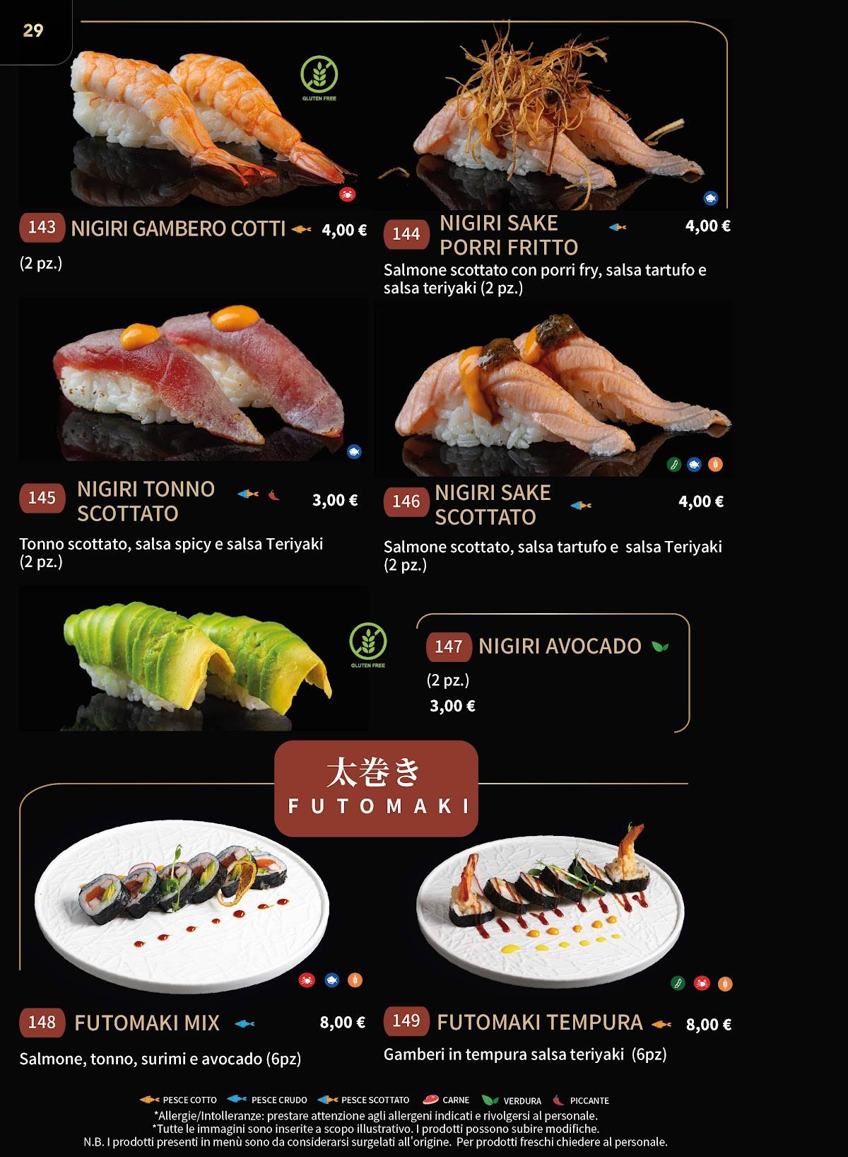 Menu di Gohan Modica - Ristorante Giapponese 