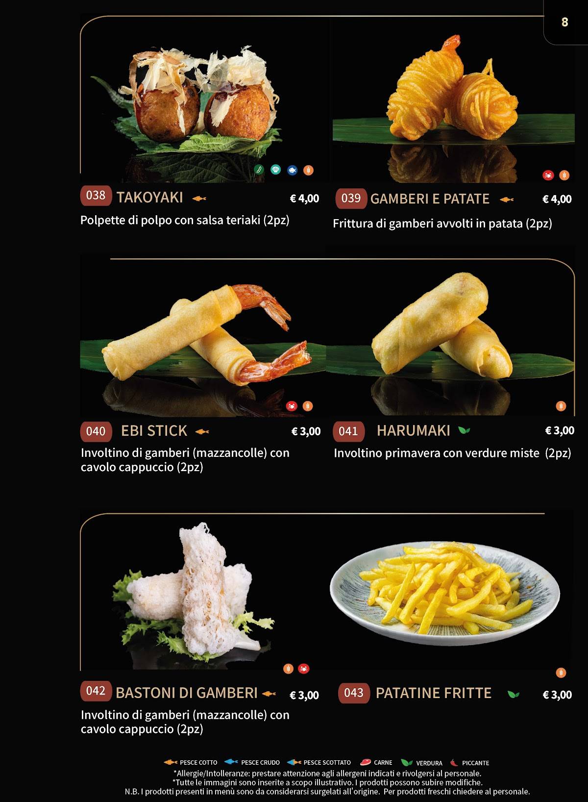 Menu di Gohan Modica - Ristorante Giapponese 
