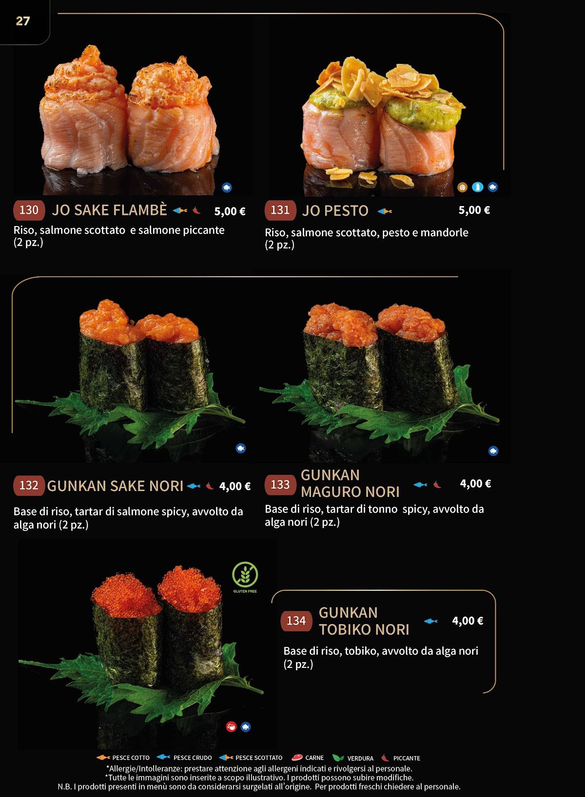 Menu di Gohan Modica - Ristorante Giapponese 