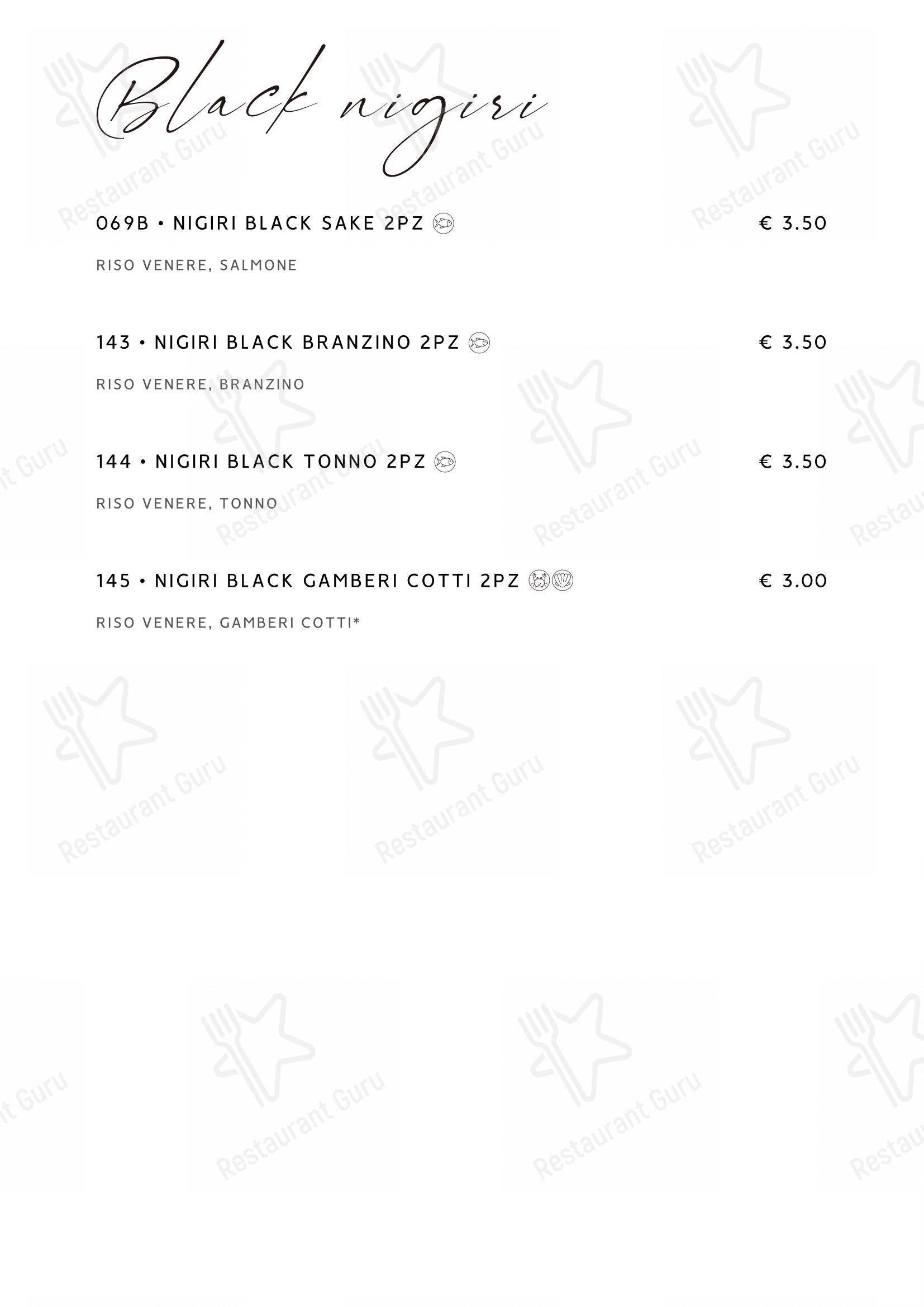 Menu di Gohan - Menu