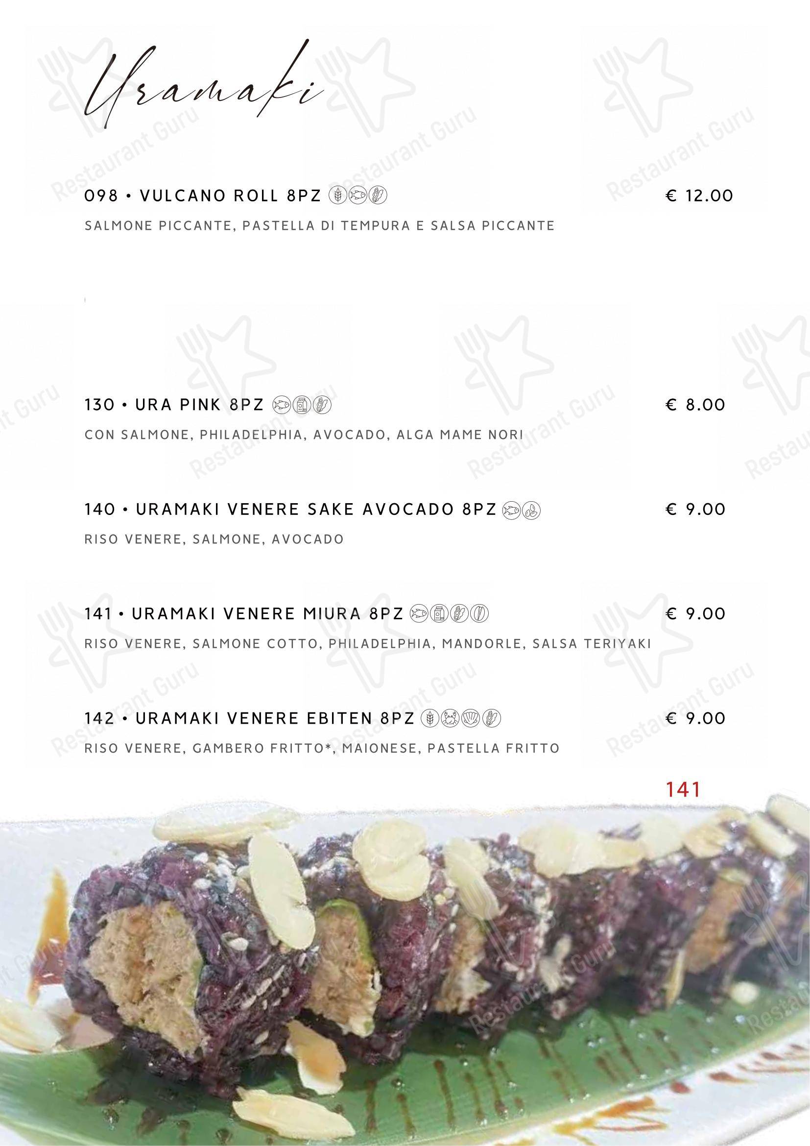 Menu per Gohan ristorante