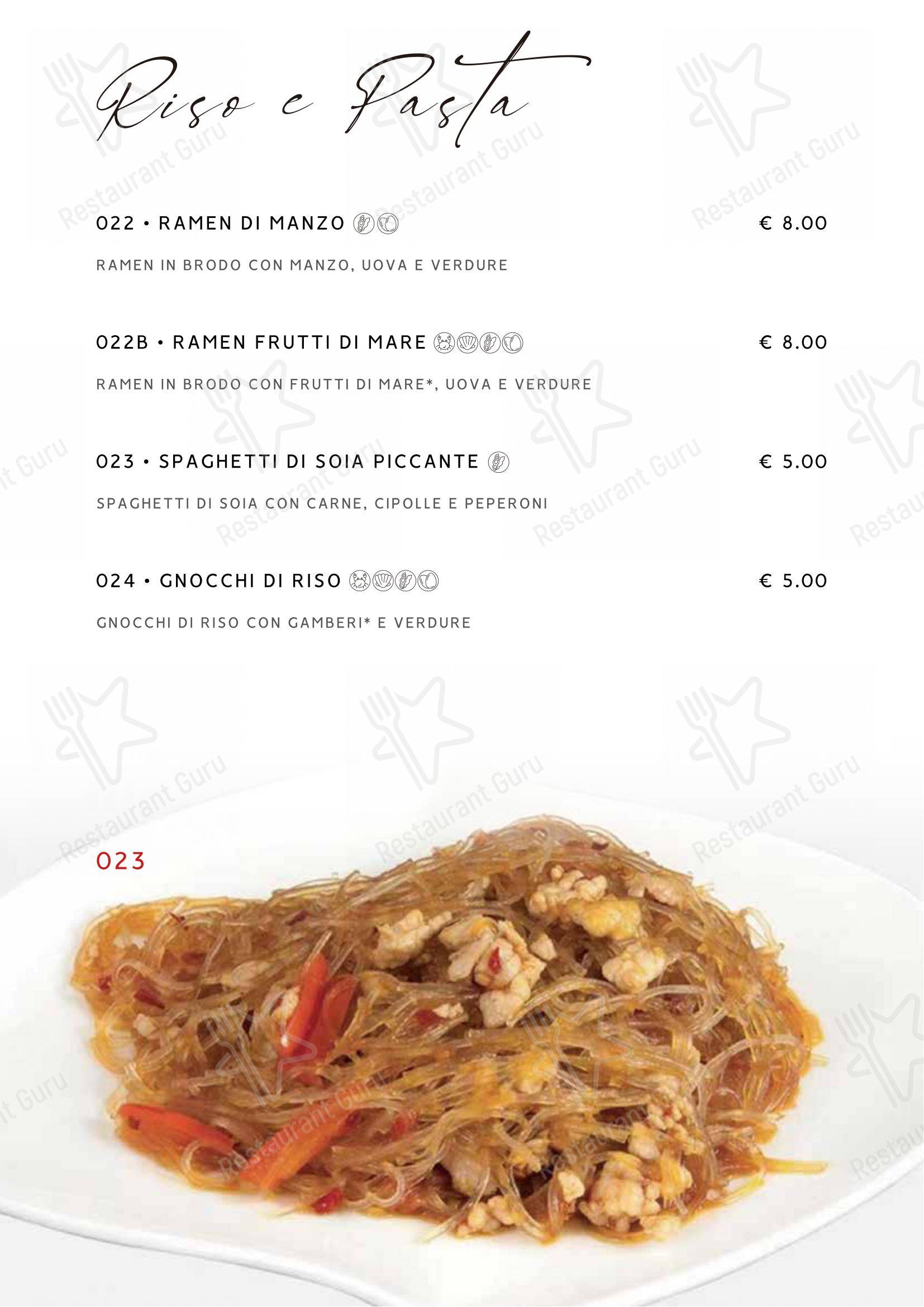 Menu per Gohan ristorante