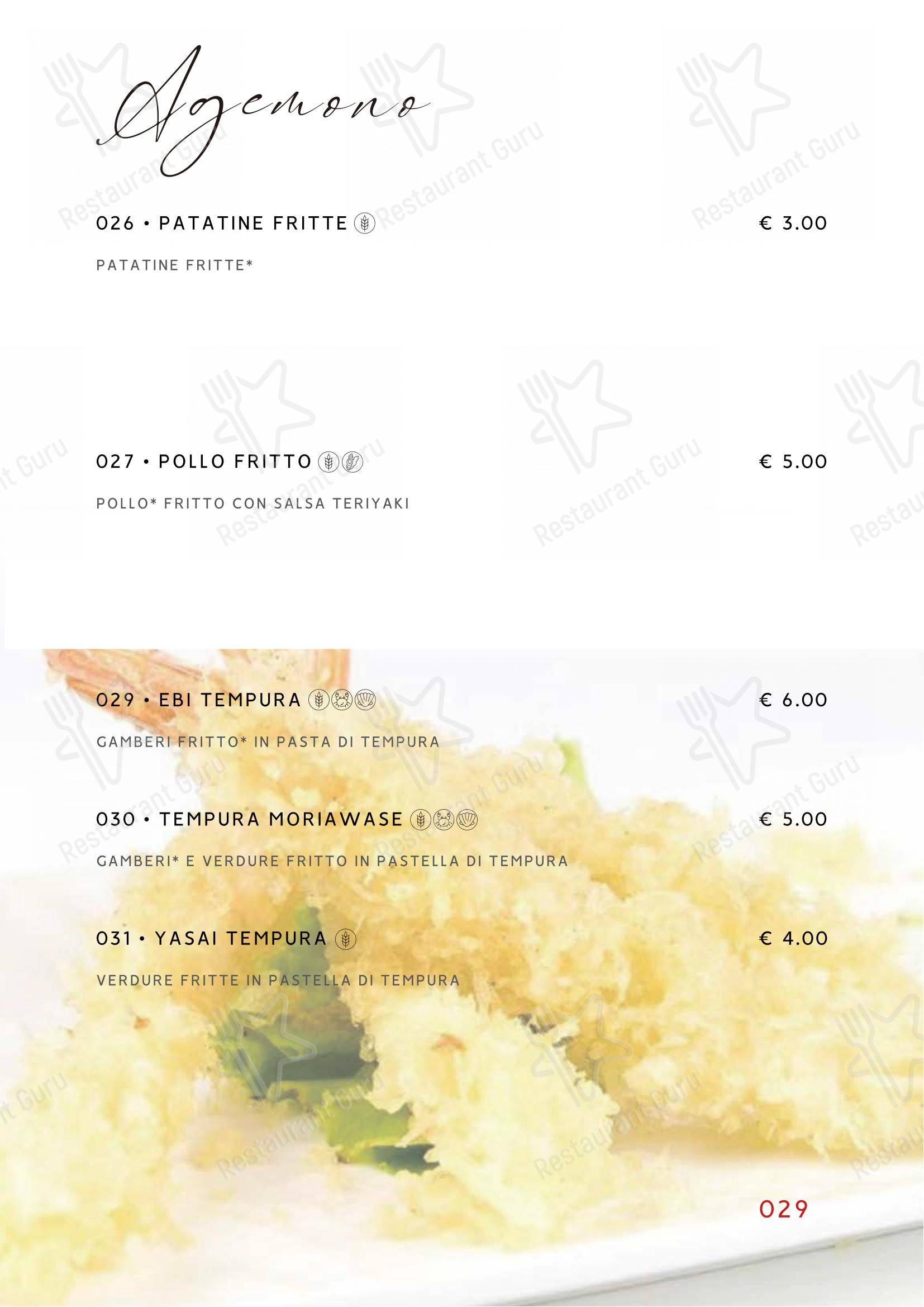 Gohan in Curno - Menu
