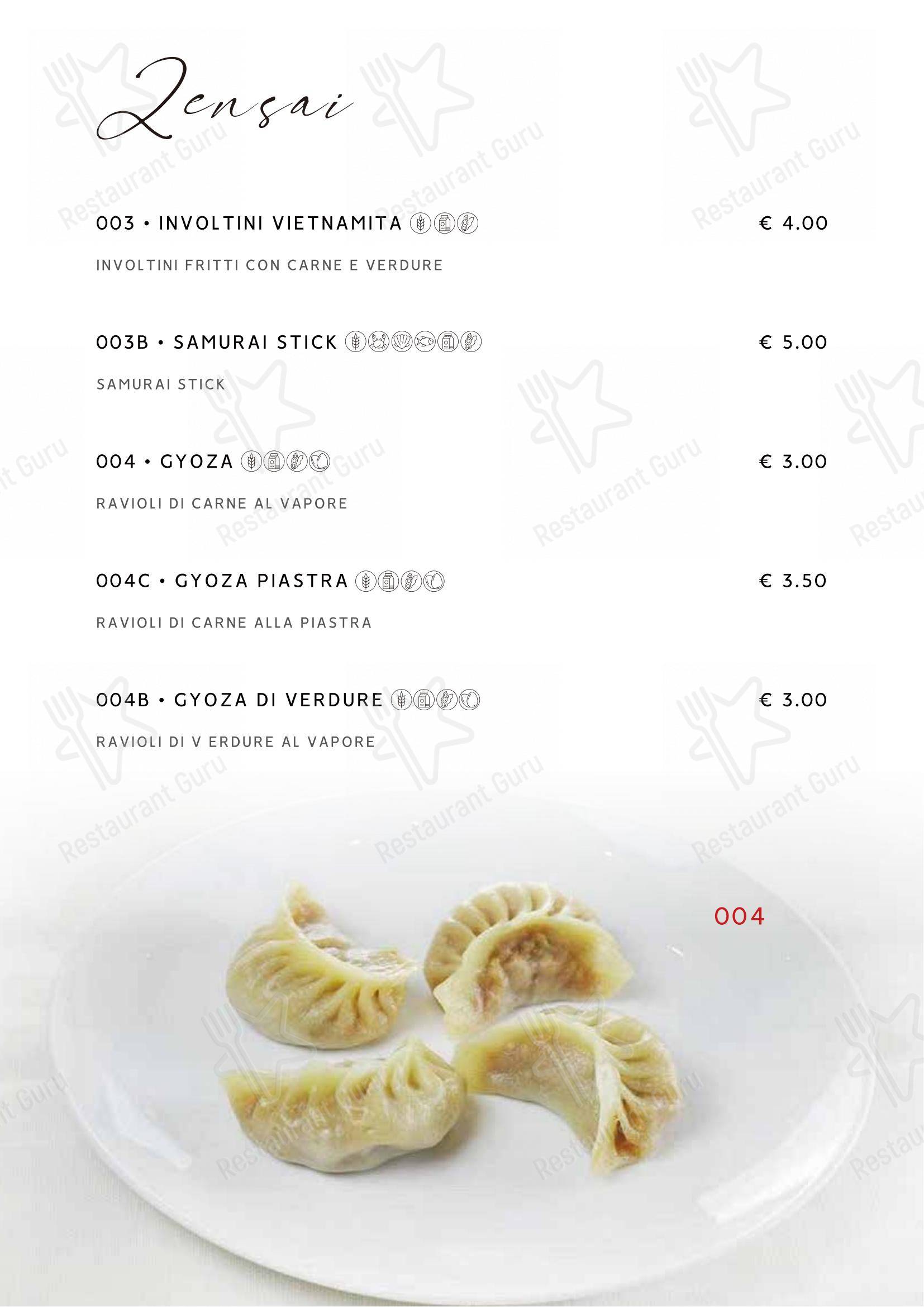 Gohan in Curno - Menu bar