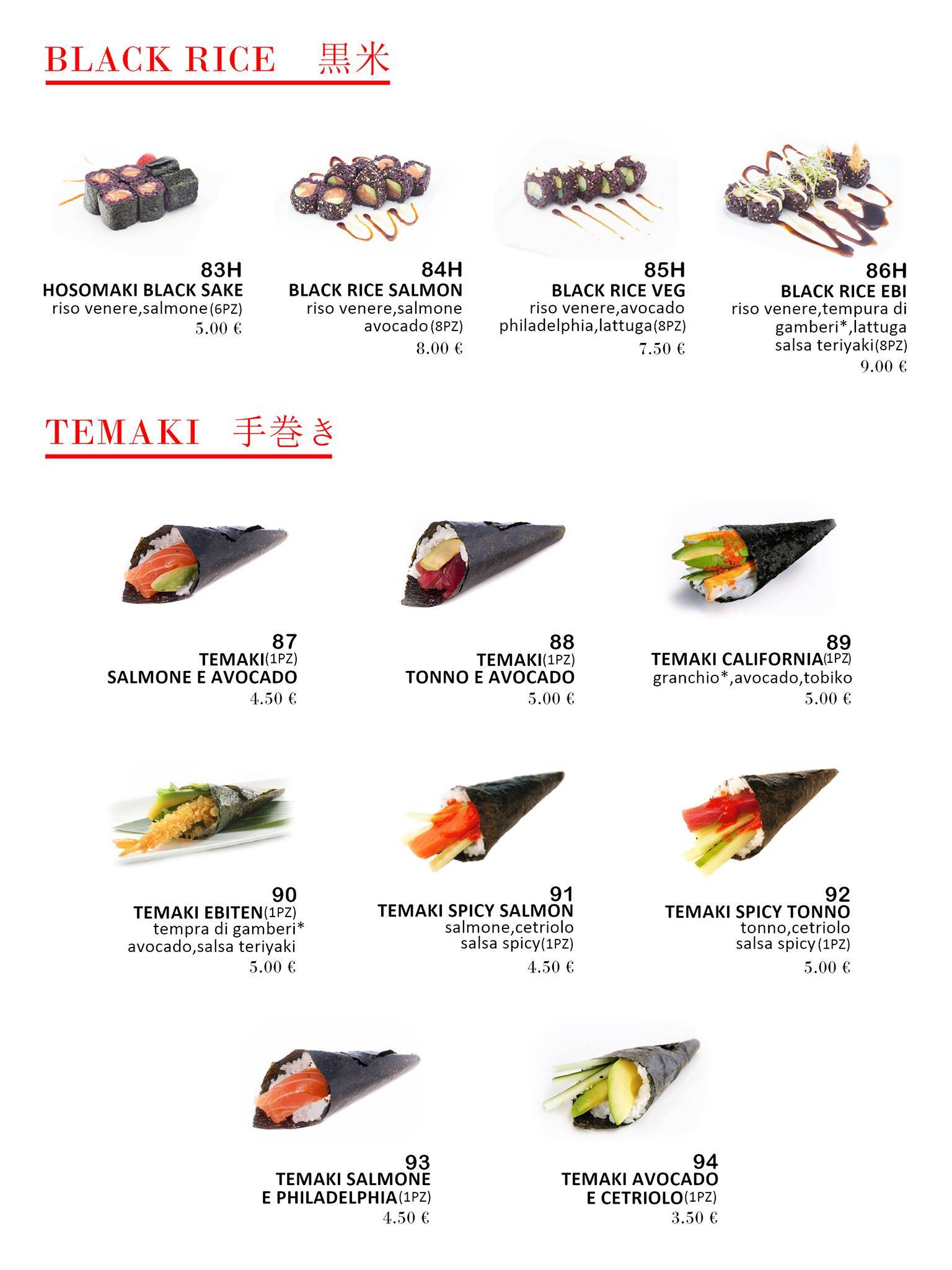 Menu di Gold Sushi - Japanese & Asian Fusion Restaurant 