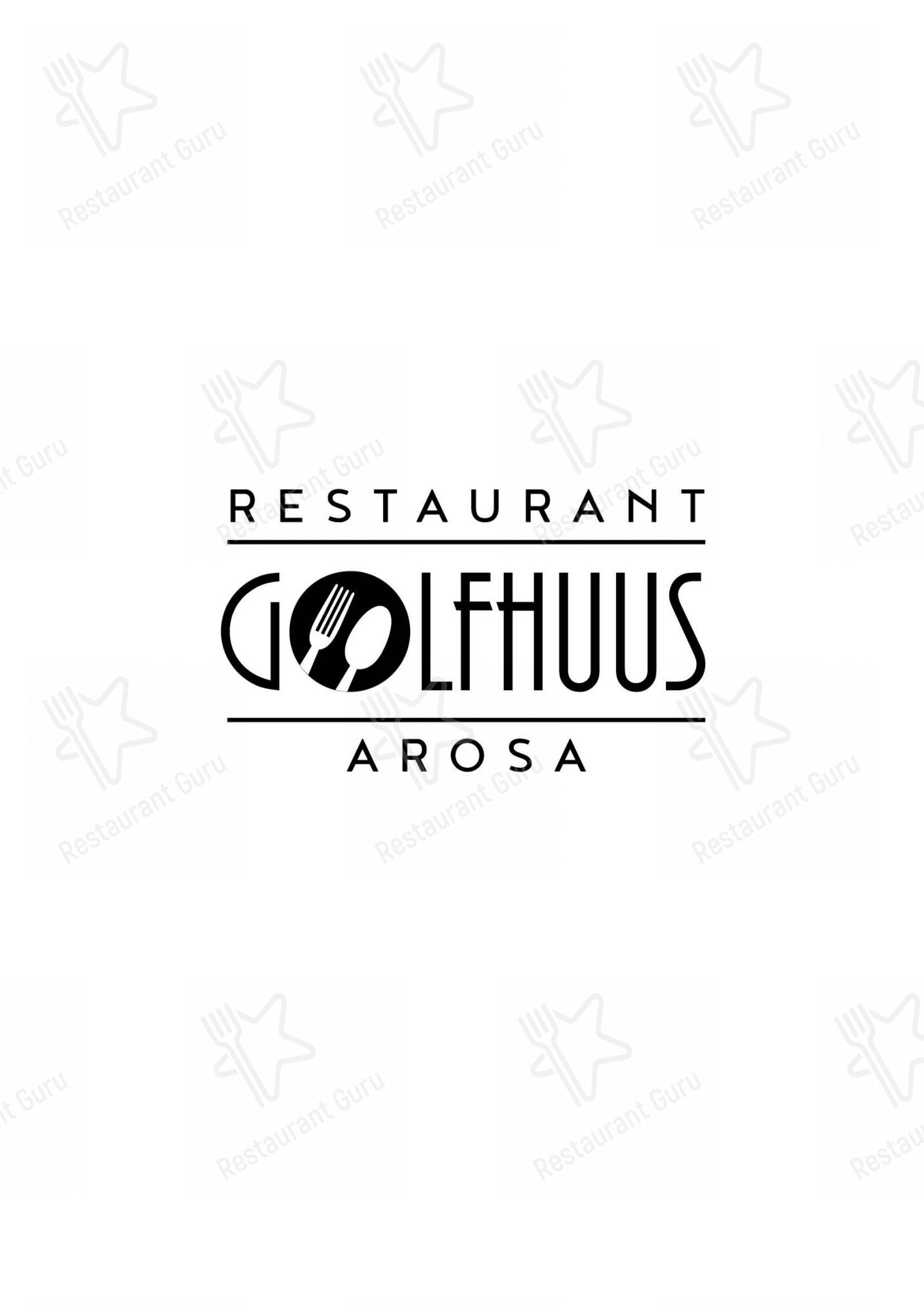 Menu bar per Golfhuus goes Asia ristorante