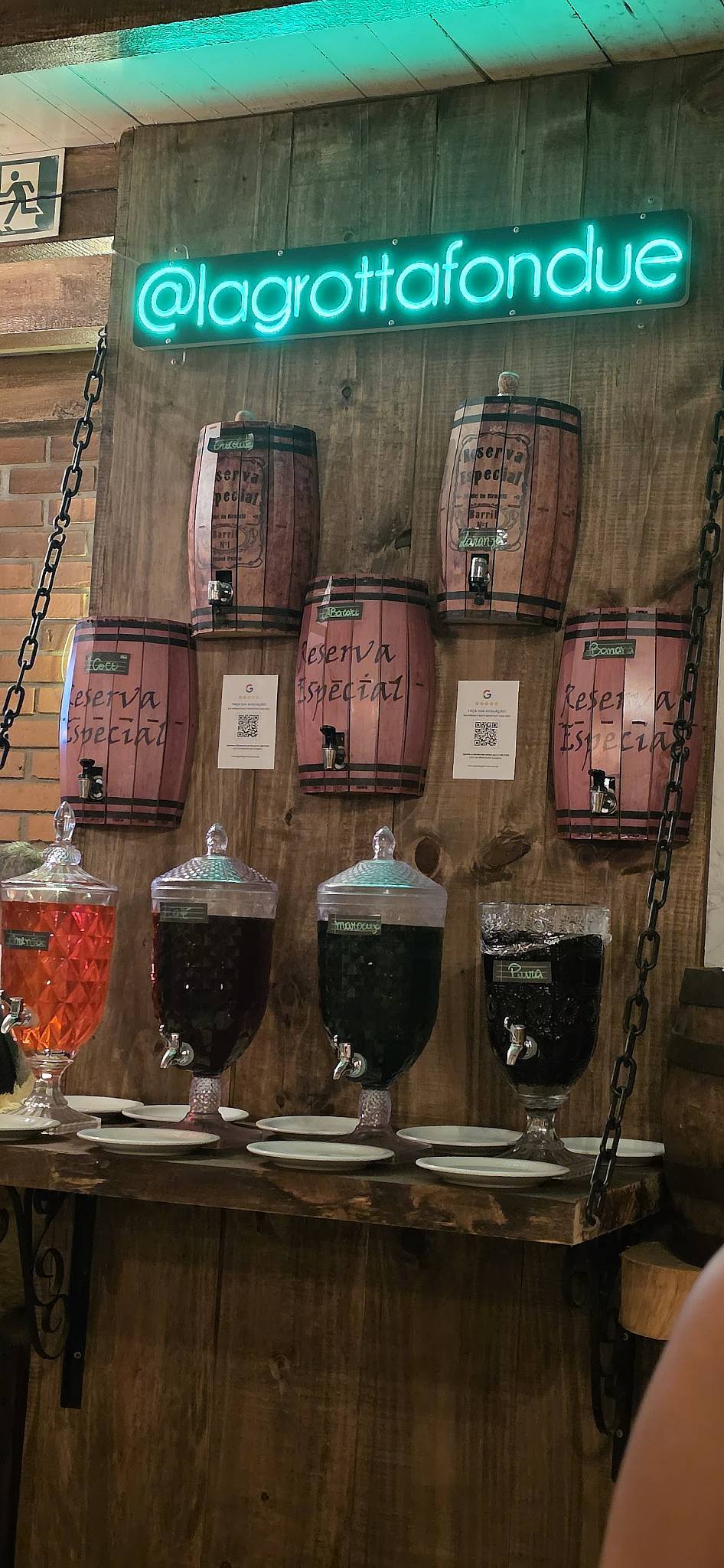 Lá Grotta Fondue cardápio