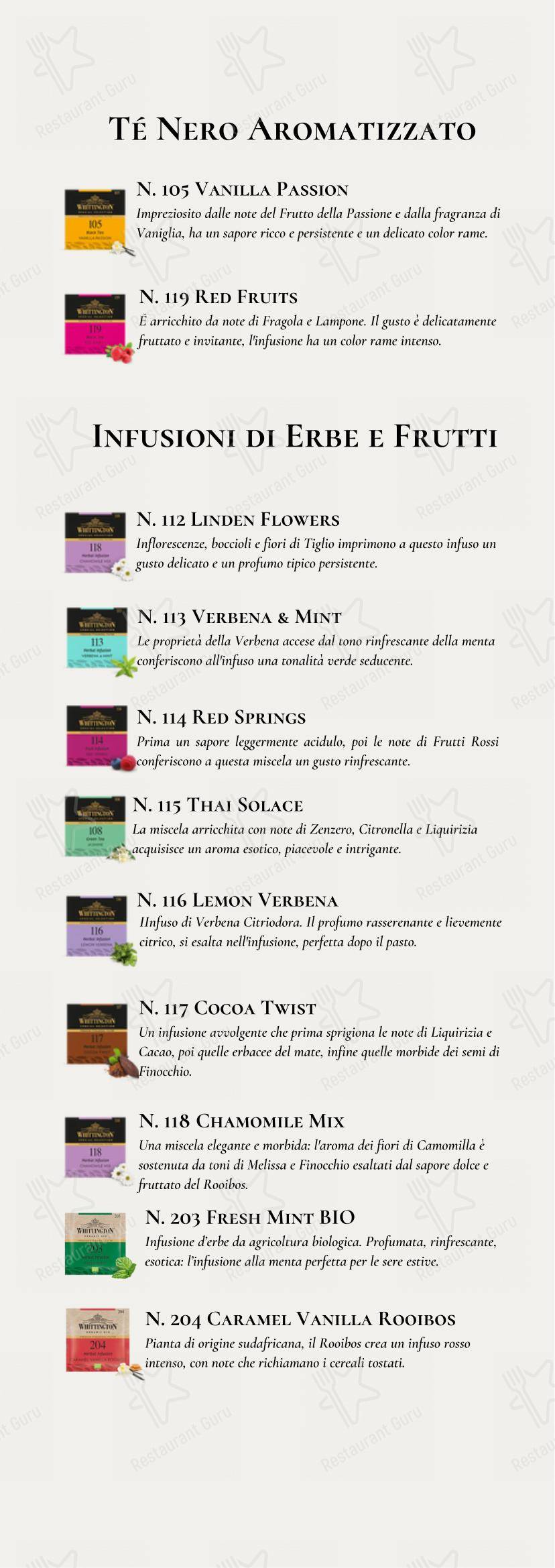 Gran Caffè Margherita in Viareggio - 菜单