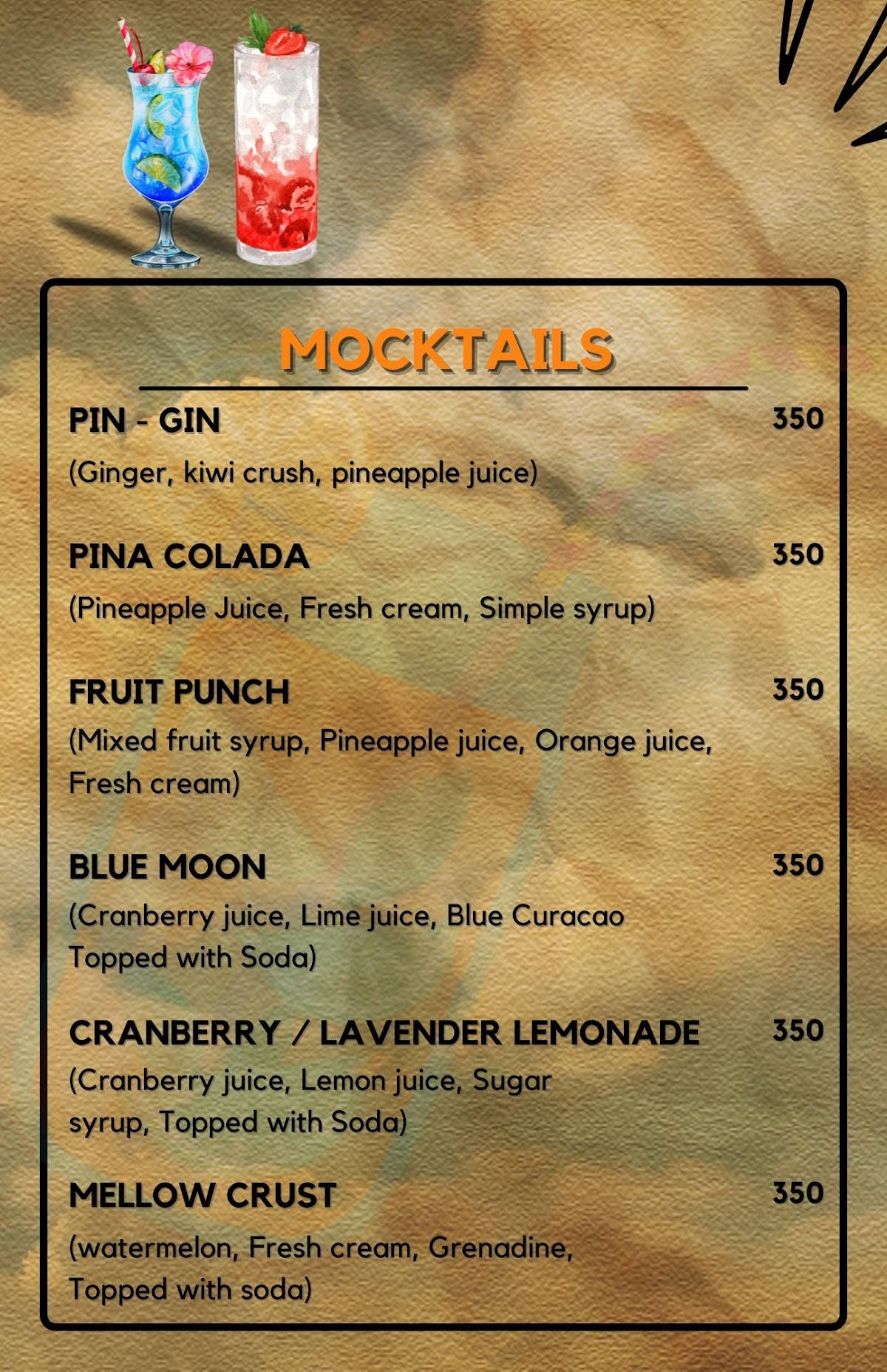 Gravity Restopub & Hookah Lounge Top Pubs in Pondicherry Dance Floor DJ Nights Best Nightlife in Pondicherry menu