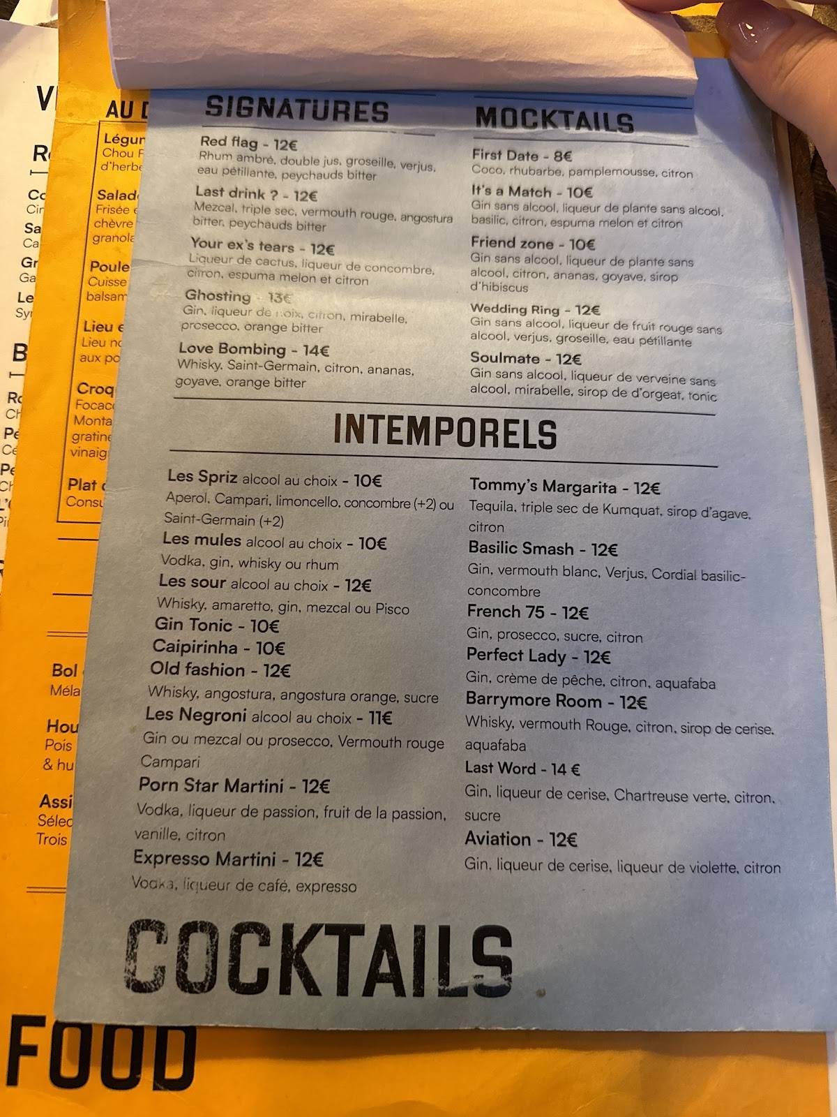 Menu de Griffon