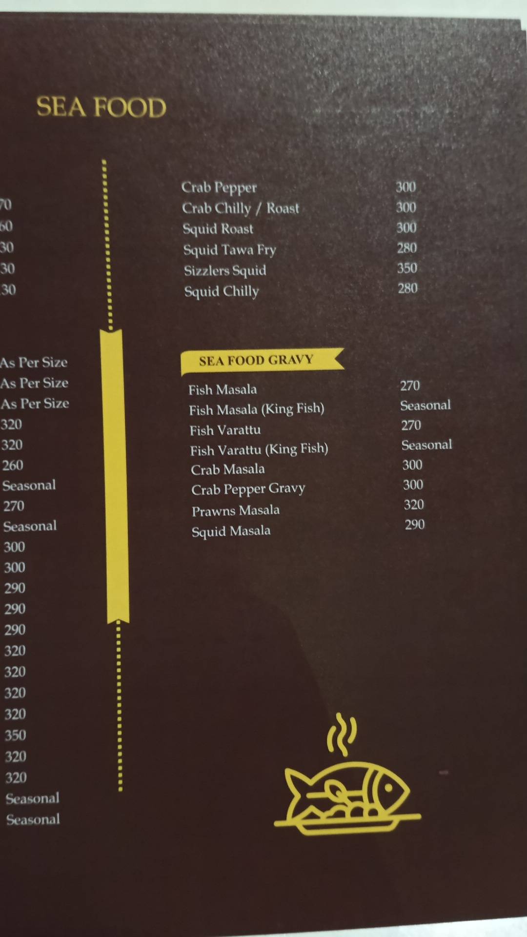 Grill House Restaurant menu