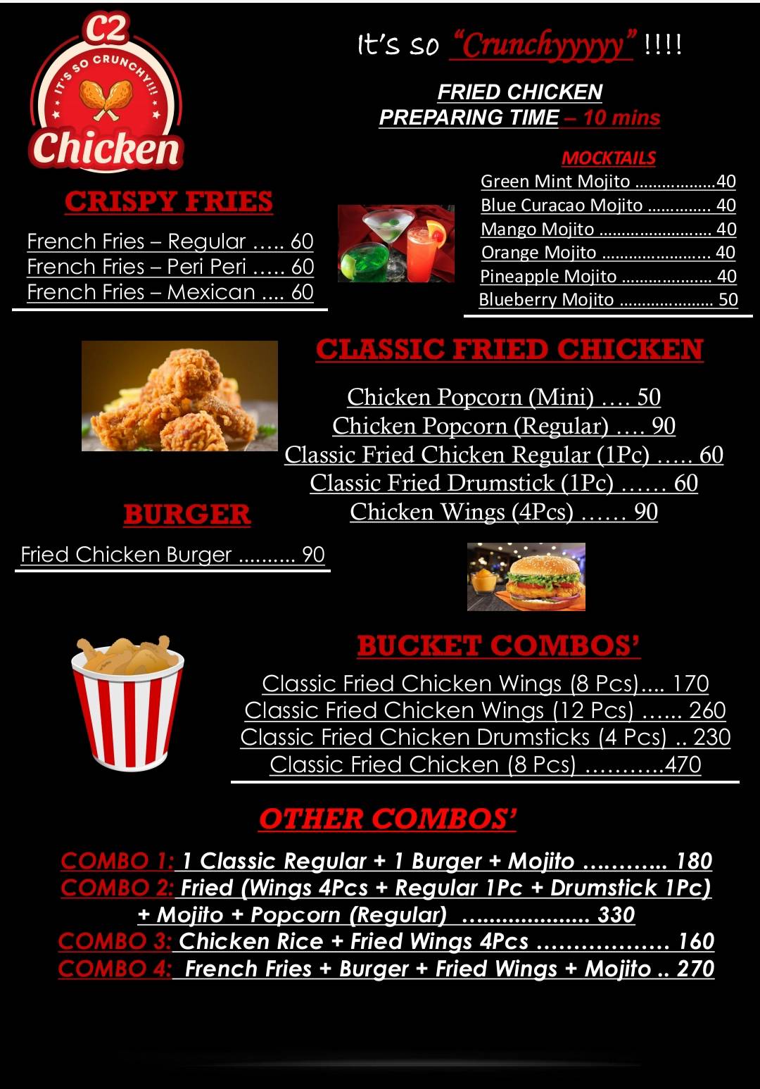Grill Nights Food Truck menu