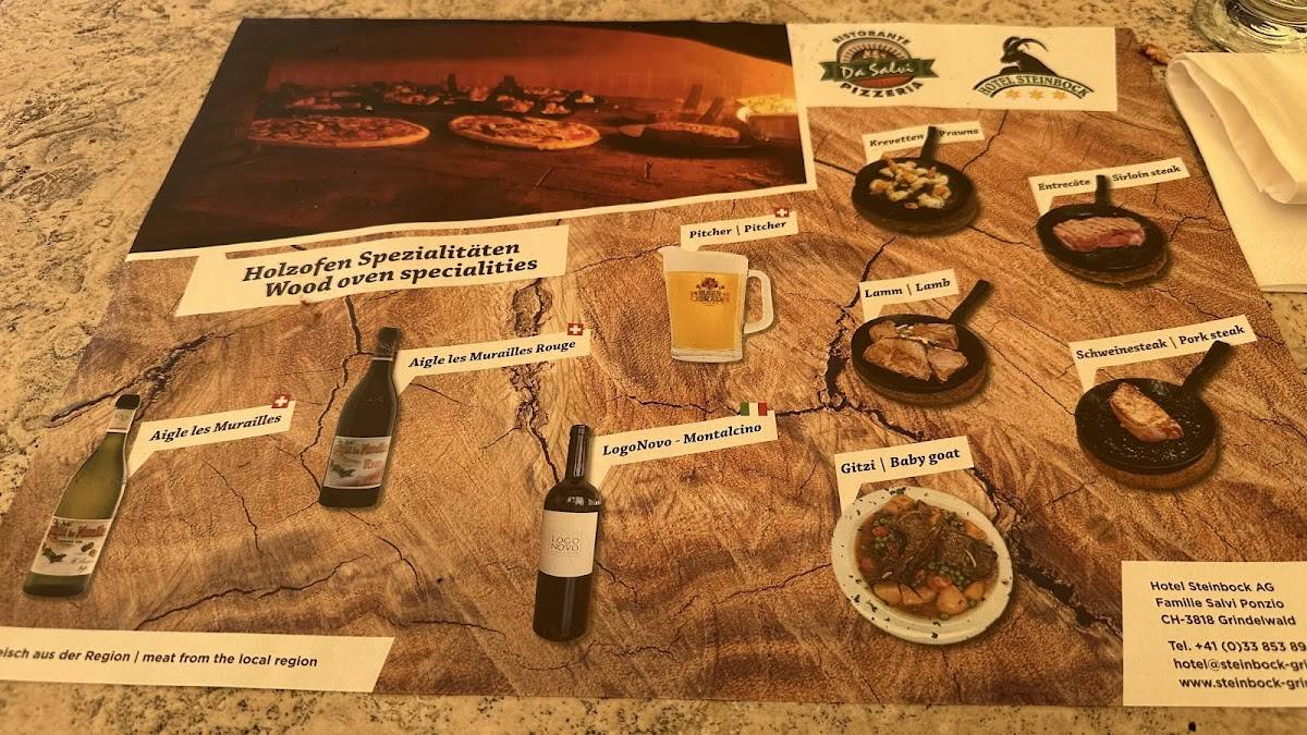 Menu di Ristorante pizzeria Da Salvi 