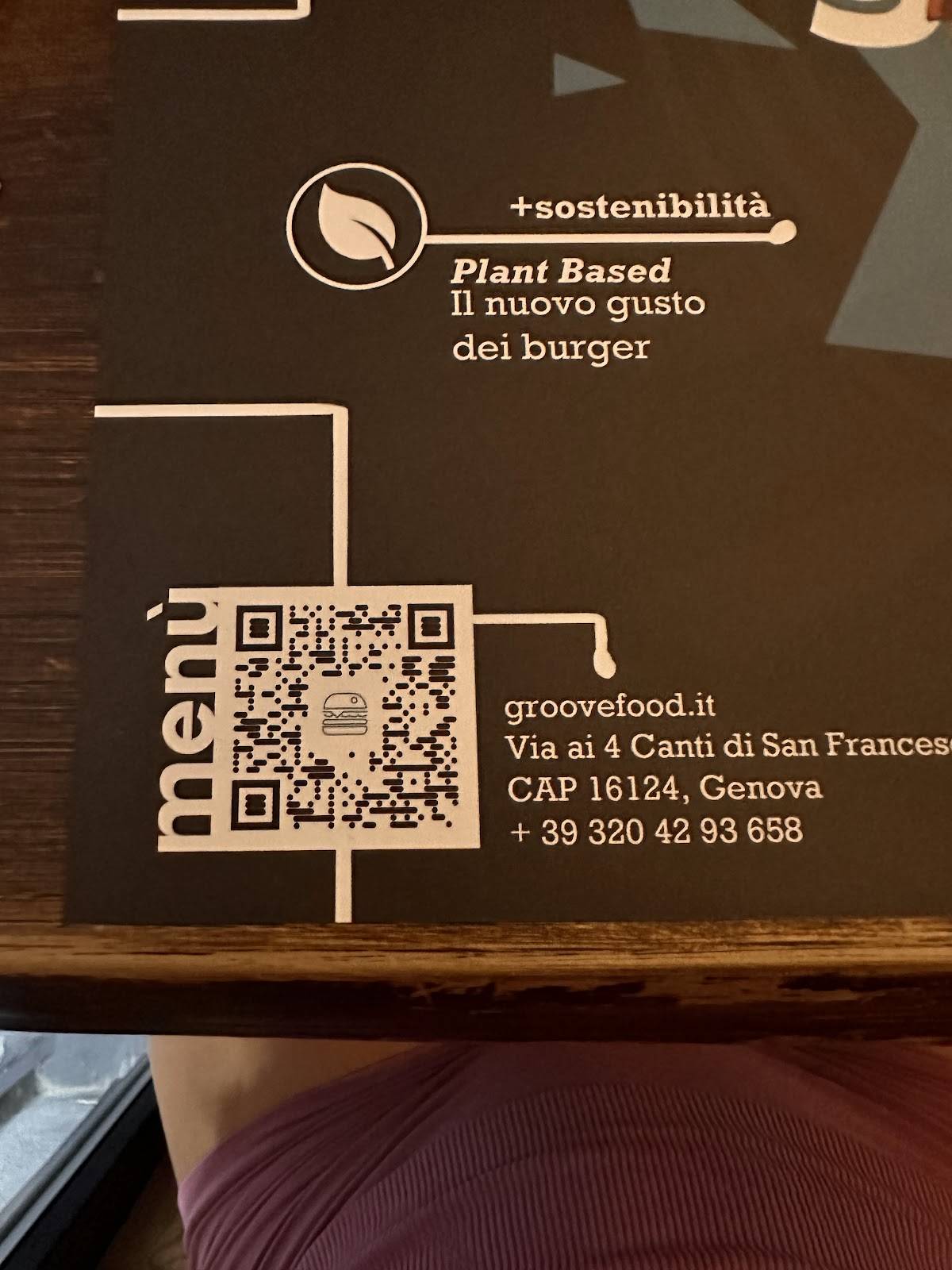 Menu di Groove 