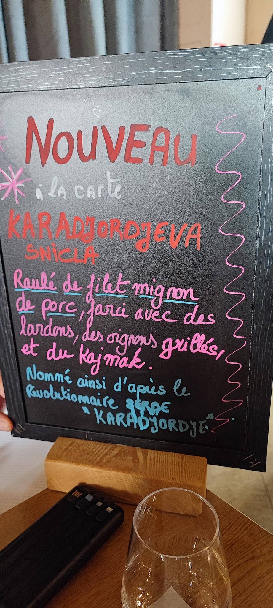 Menu de Restaurant À La Charrue