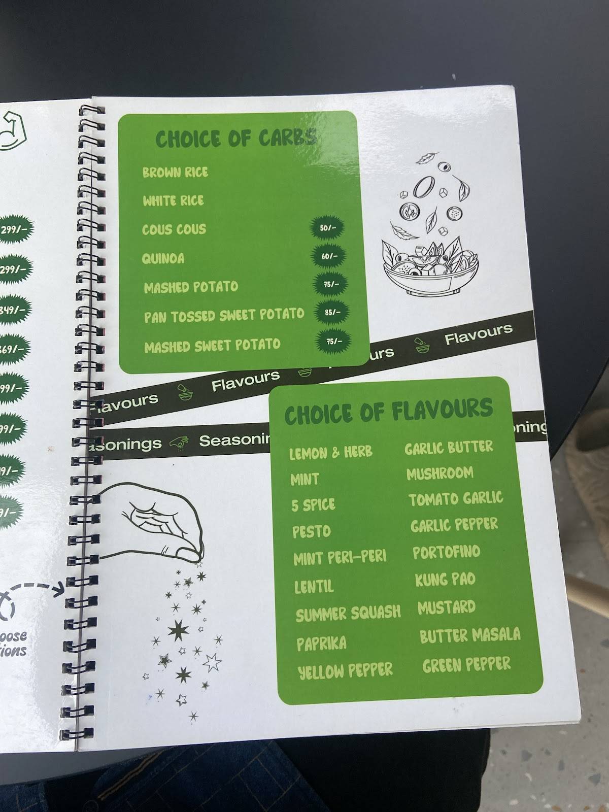 Procafe menu