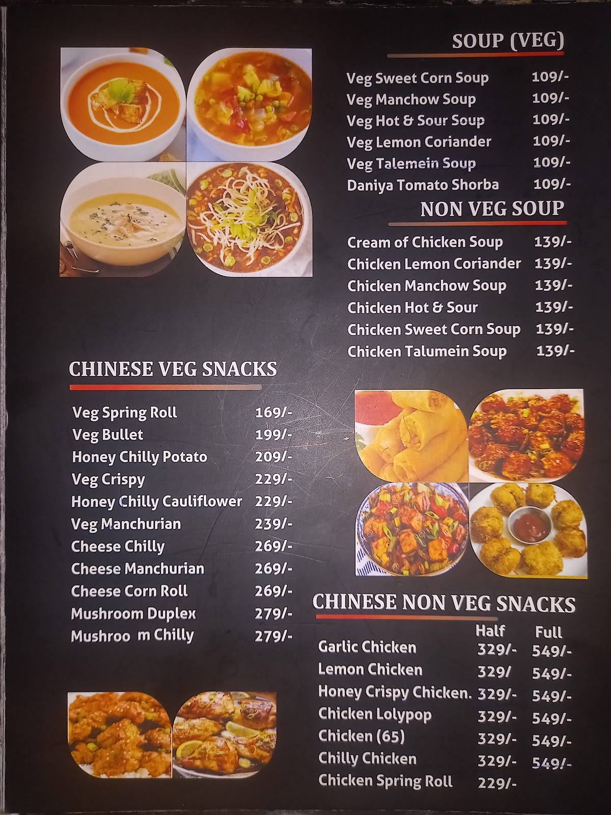 Food Planet Restaurant menu