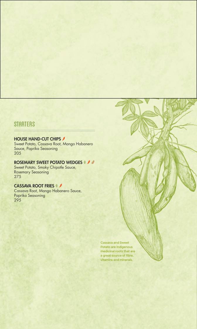 Greenr Cafe menu