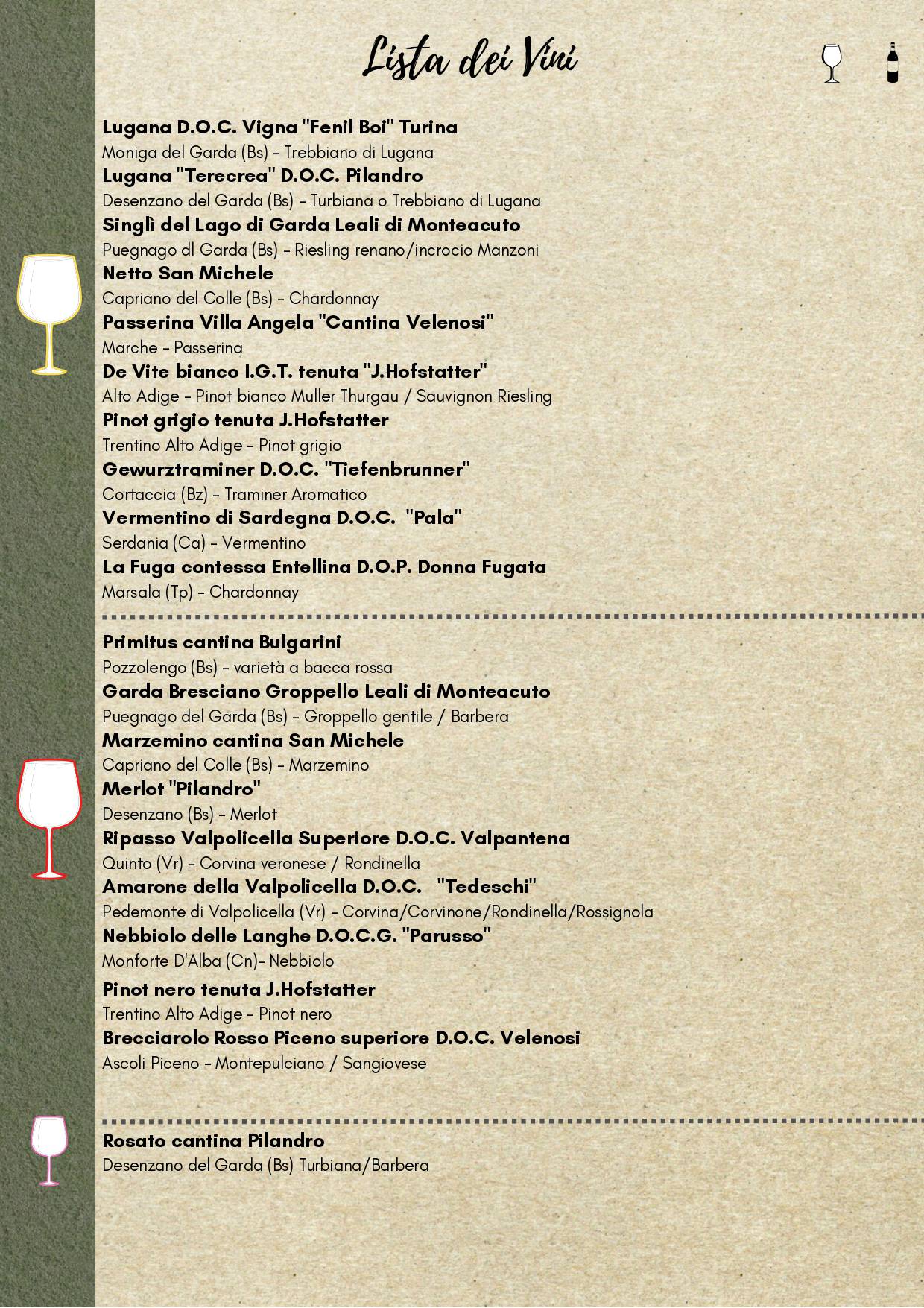 Menu di H2O Accadueocafè 