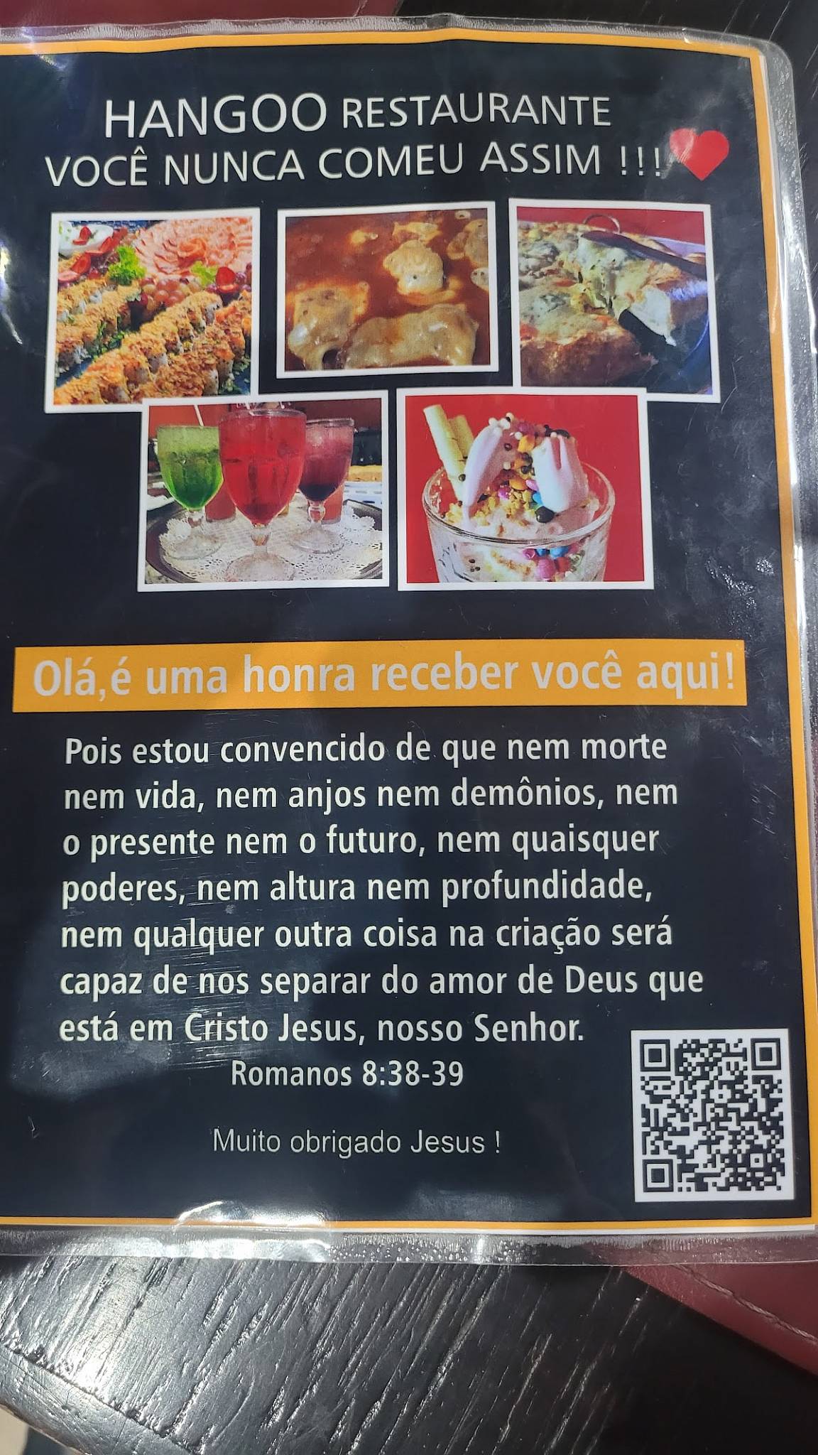 HANGOO Restaurante e Pizzaria cardápio