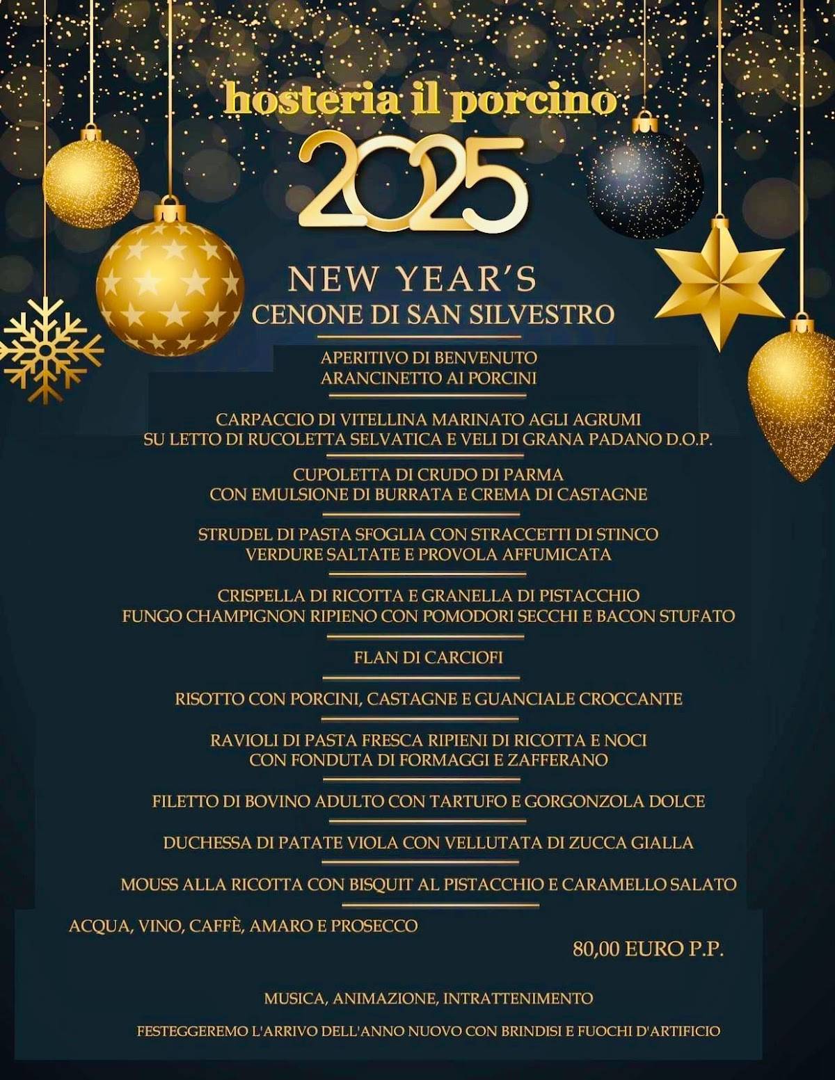 Menu di HOSTERIA IL PORCINO 