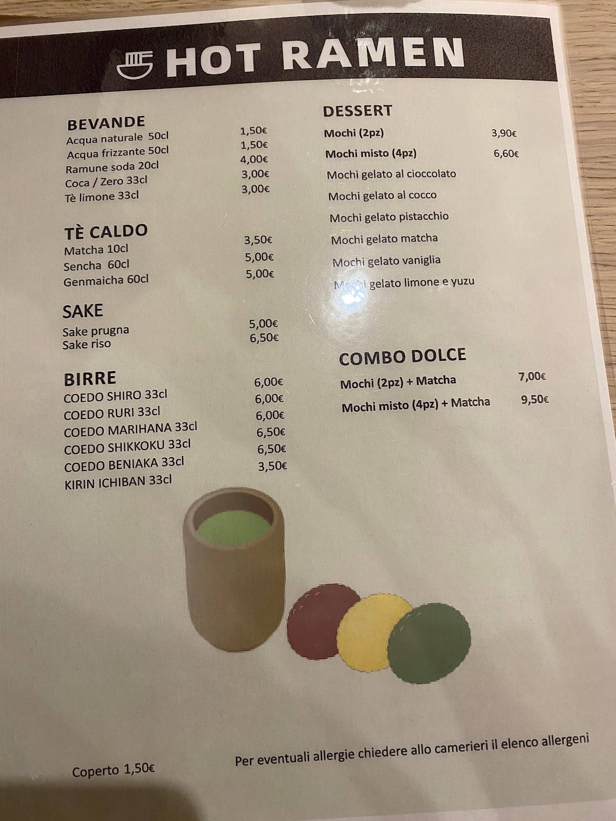 Menu di HOT RAMEN Lunch Ravenna 