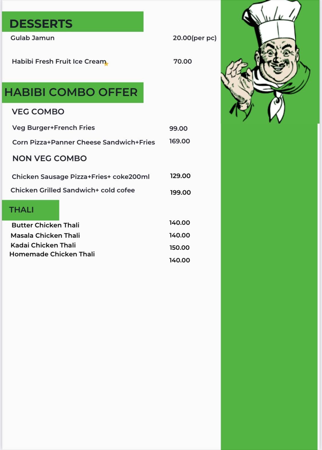 Habibi Come To LawGate menu