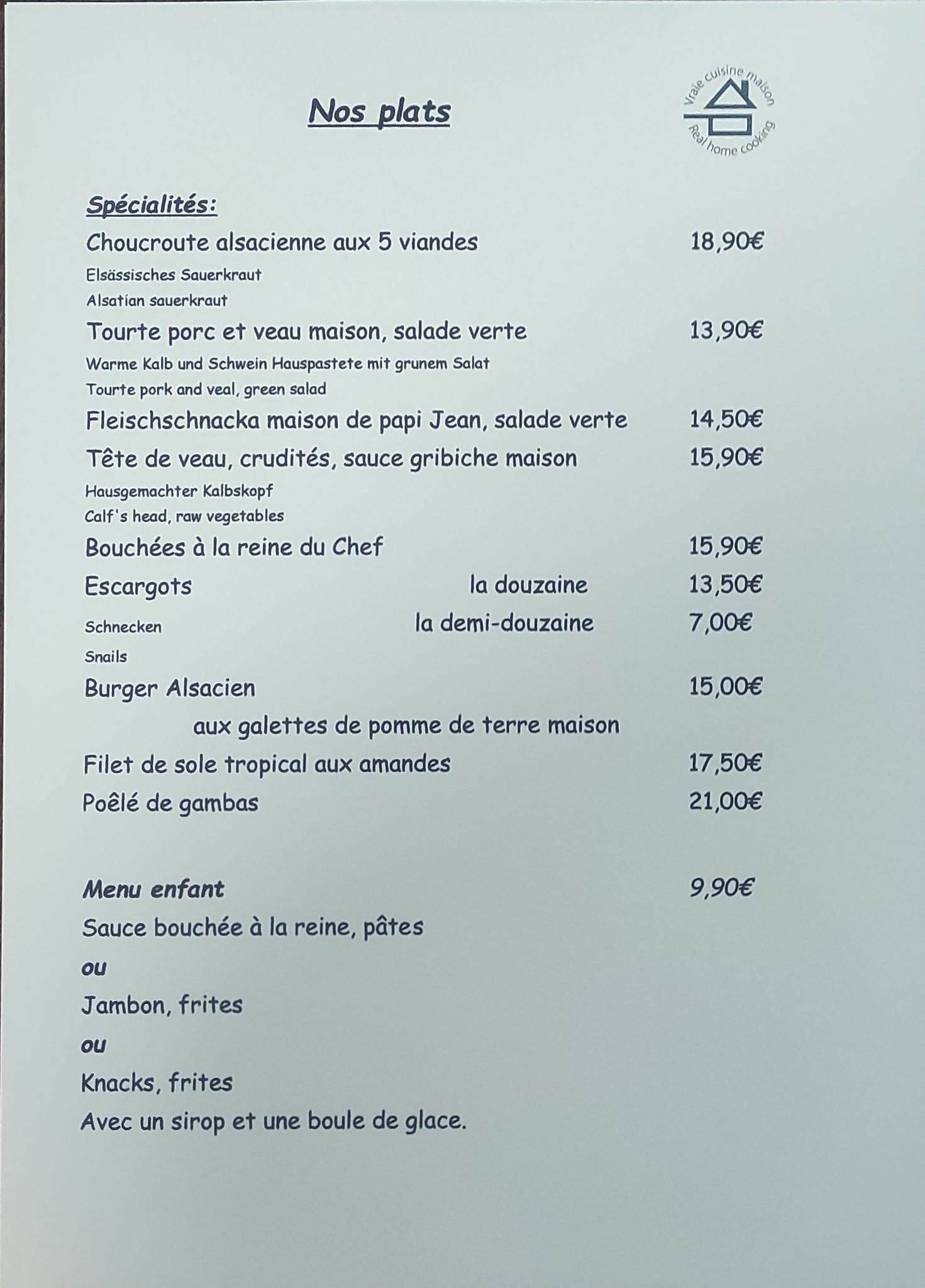 Menu de Hammerer