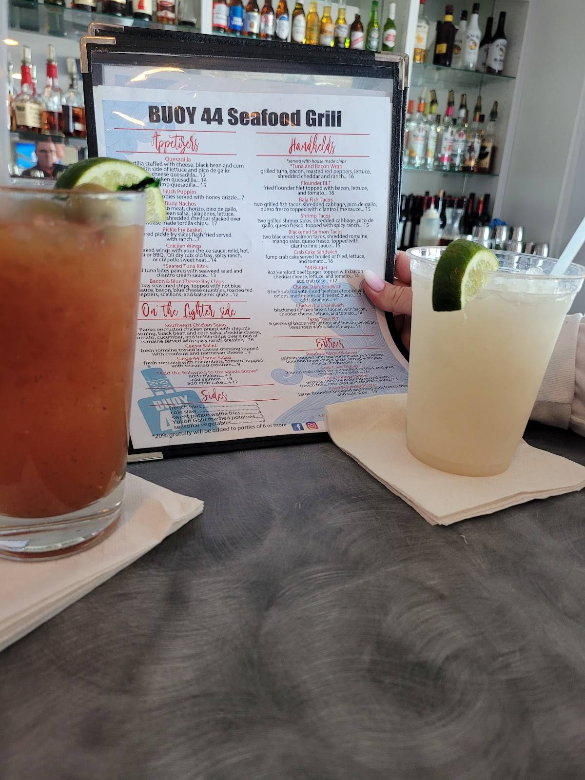 Menu at Buoy 44 Seafood Grill restaurant, Virginia Beach