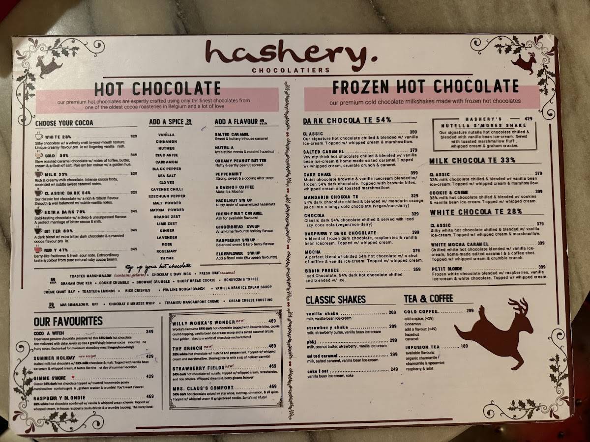 Hashery - Connaught Place menu