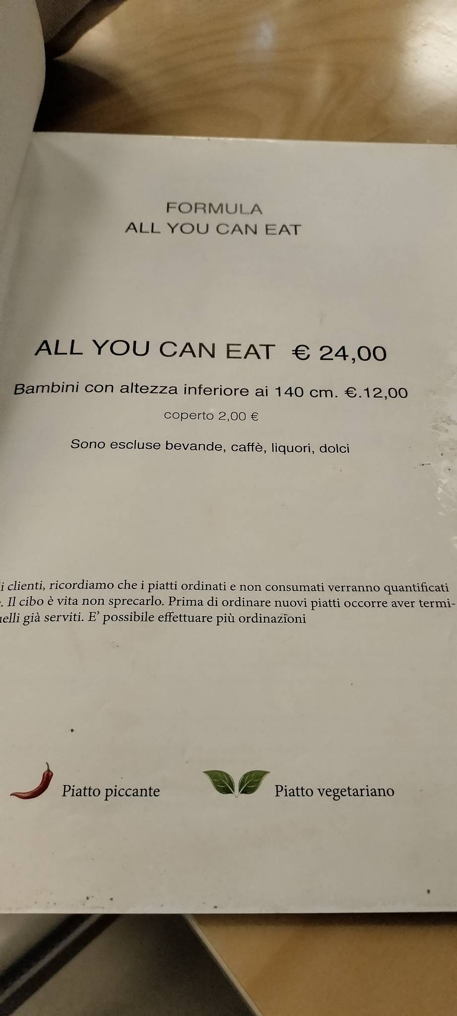Menu di Heguì - Taste of Asia Milano 
