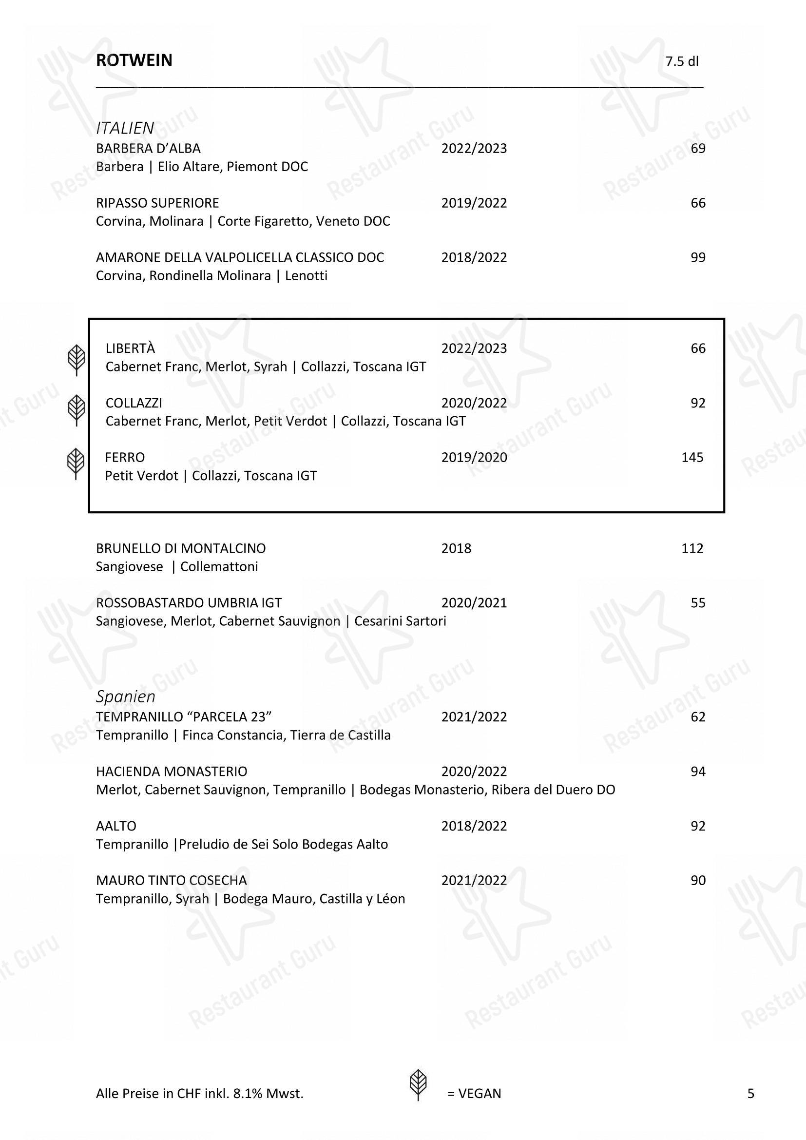 Menu di Henry's Restaurant Ihre Eventlocation - Основное меню