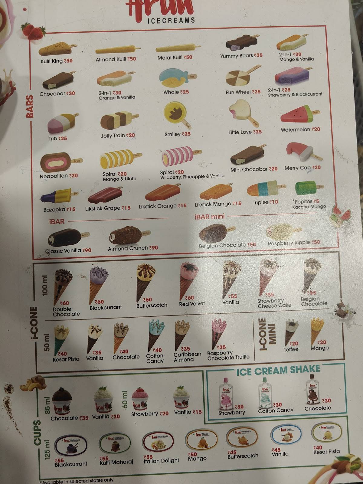 Hideout cafe & restaurant menu