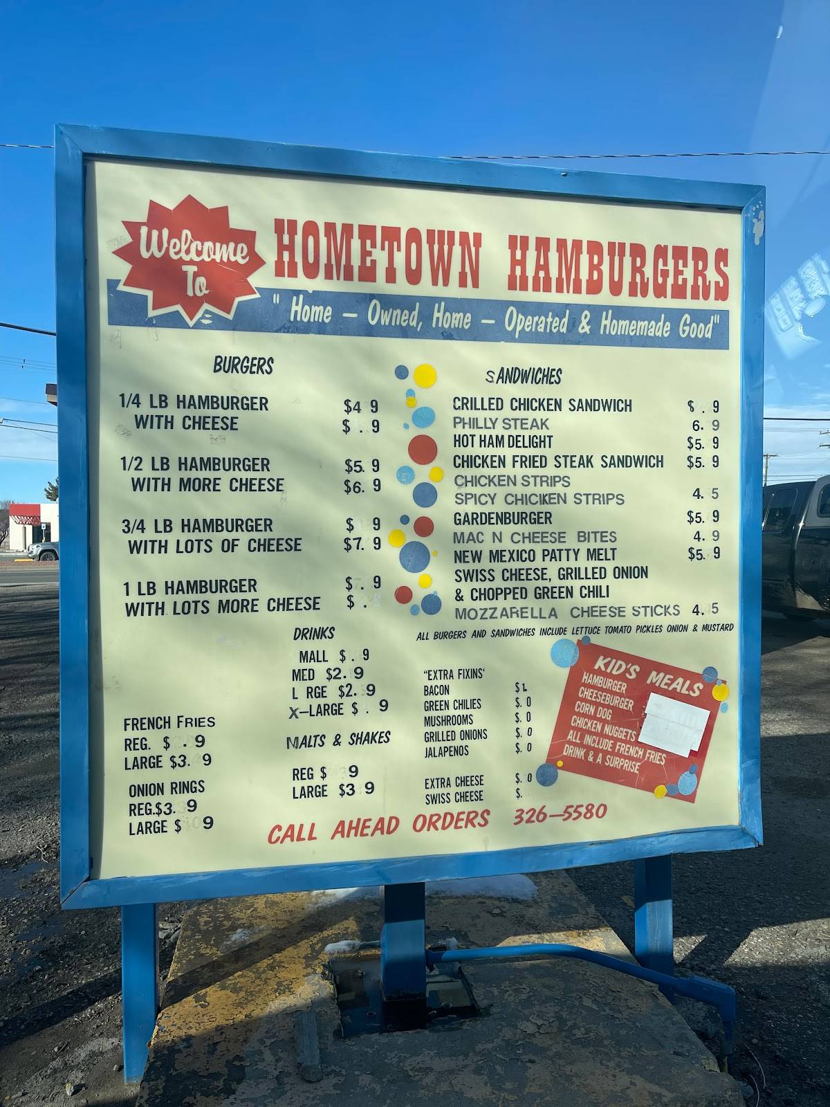 Hometown burger menu discount