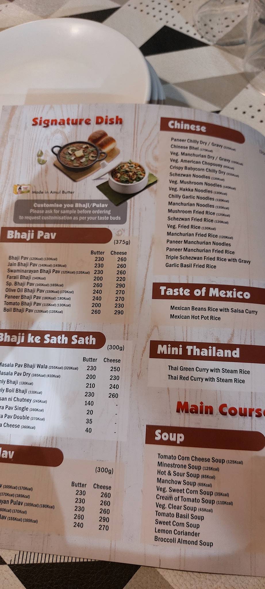 Honest South Bopal menu