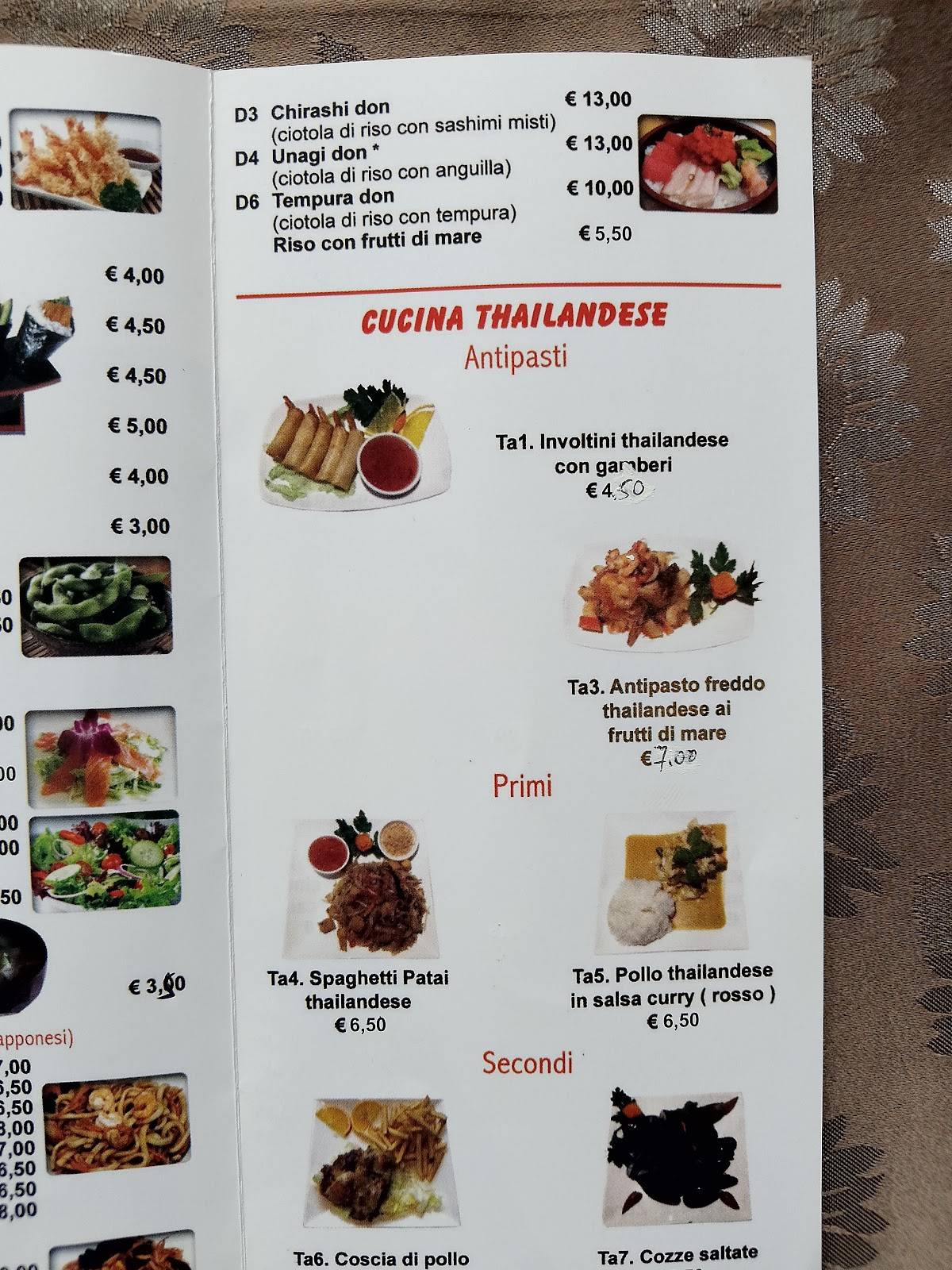 Menu di Hong Kong 