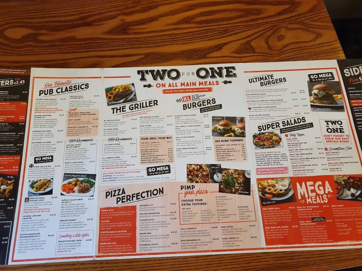 Menu at Horn & Trumpet pub & bar, StokeonTrent