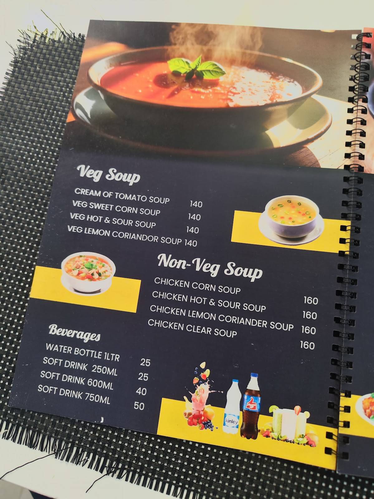 Hotel Grand Alphaa menu