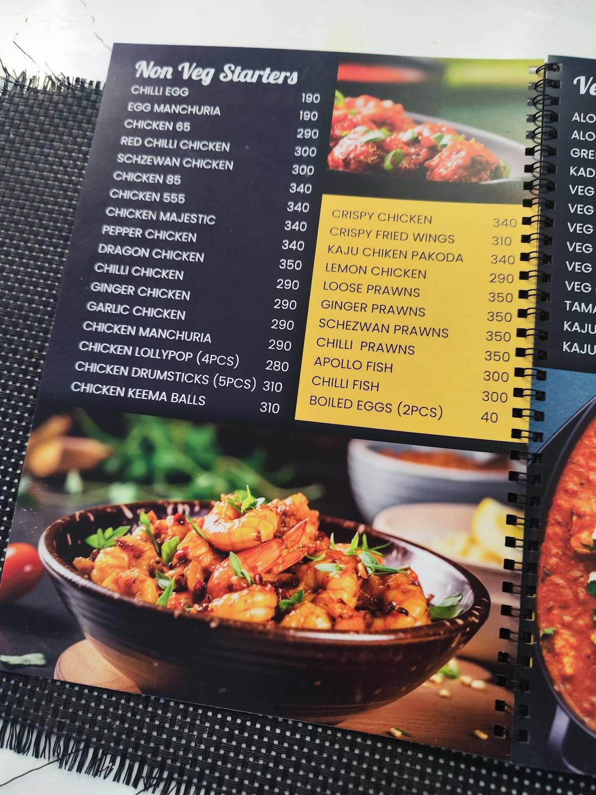 Hotel Grand Alphaa menu