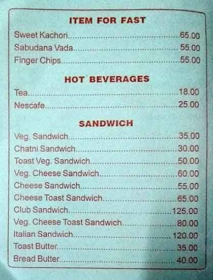 Hotel RadhaKrishna Veg & Non-Veg menu