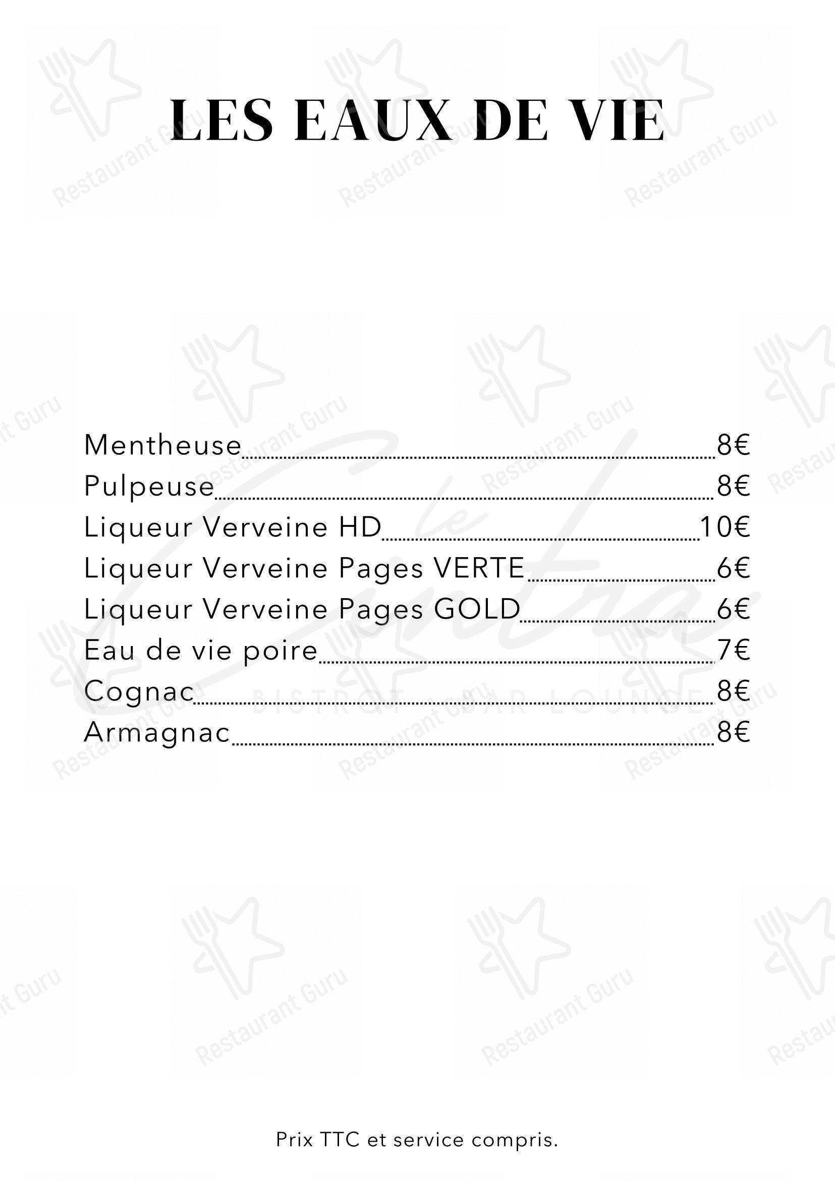 Menu bar pour Hôtel Le Régina - Le Puy en Velay restaurant