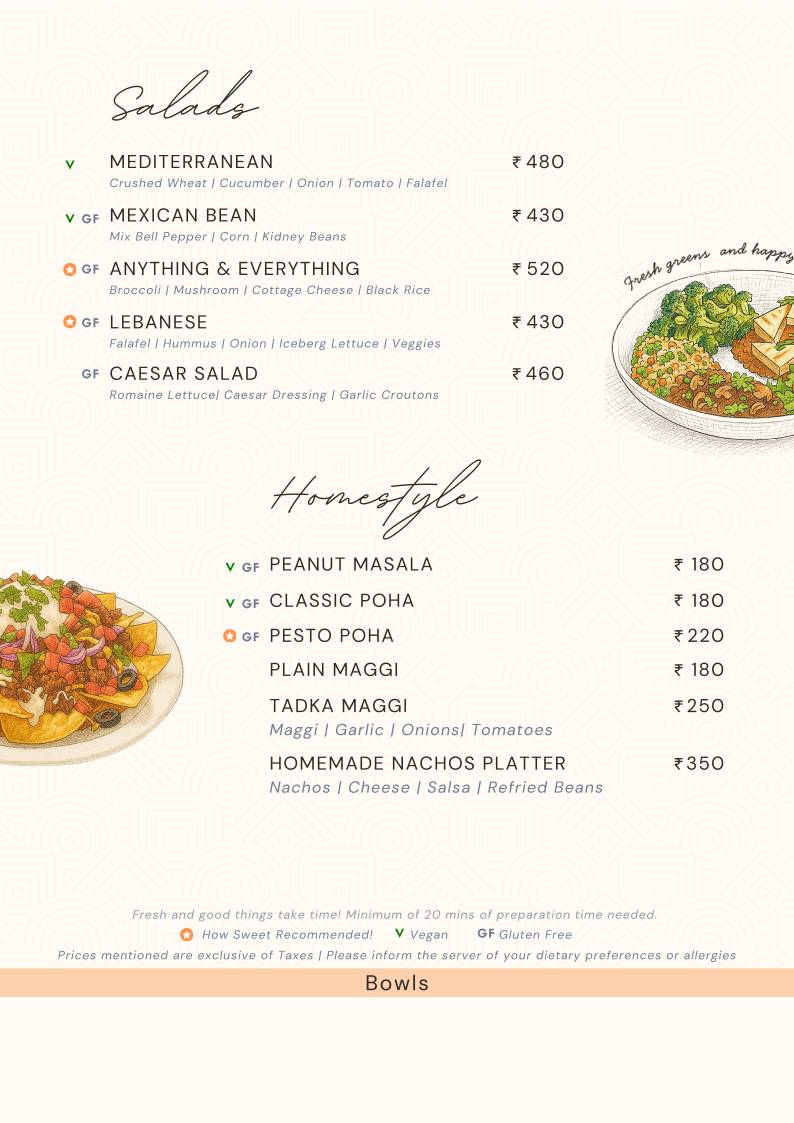 How Sweet Bakery & Cafe menu
