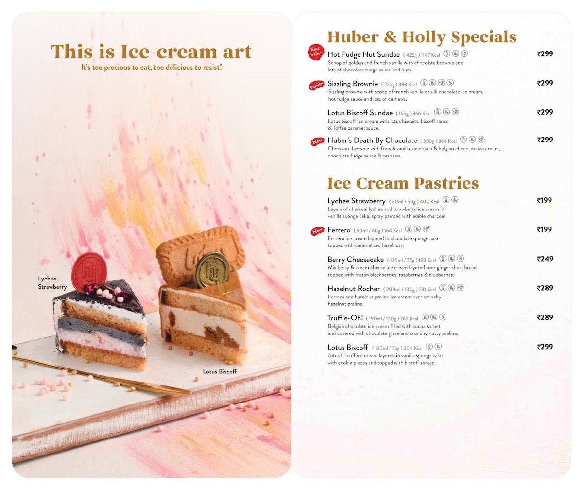 Huber & Holly (Himayat Nagar, Hyderabad) menu