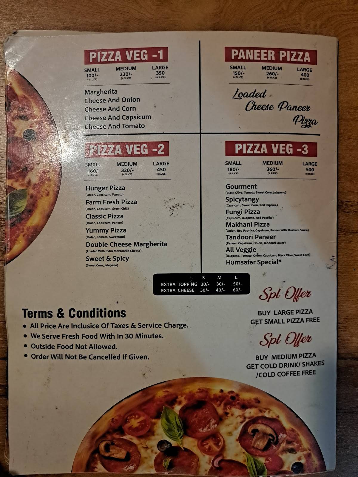 Humsafar Restaurant menu