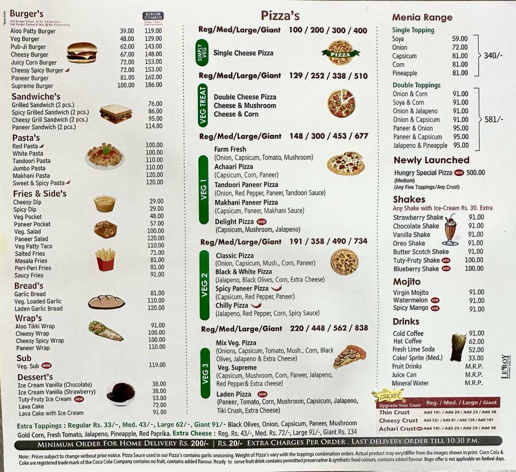 Hungry Point - Batala menu