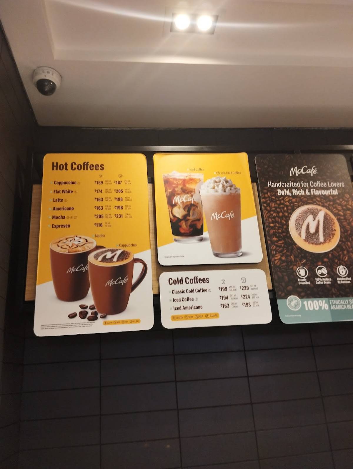 McDonald's menu